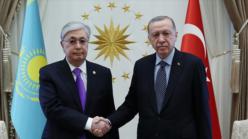 Cumhurbaşkanı Erdoğan, Kazakistan Cumhurbaşkanı Tokayev ile görüştü