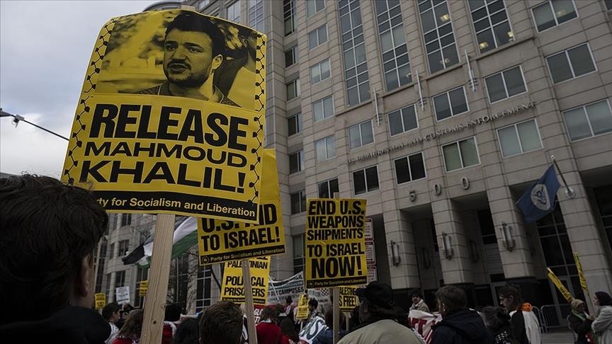 Filistinli aktivist Halil, 8 Mart'ta ABD'de tutuklanmasını "kaçırılma" olarak niteledi