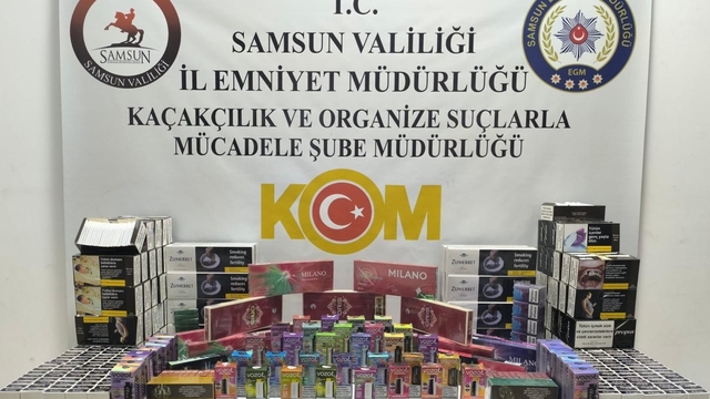 Samsun'da 11 bin 600 makaron ele geçirildi