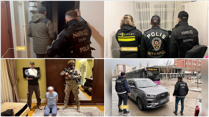 Bakan Yerlikaya: 9'u yurt dışı, 225'i yurt içindeki 234 üst düzey organize suç örgütü üyesi gözaltına alındı