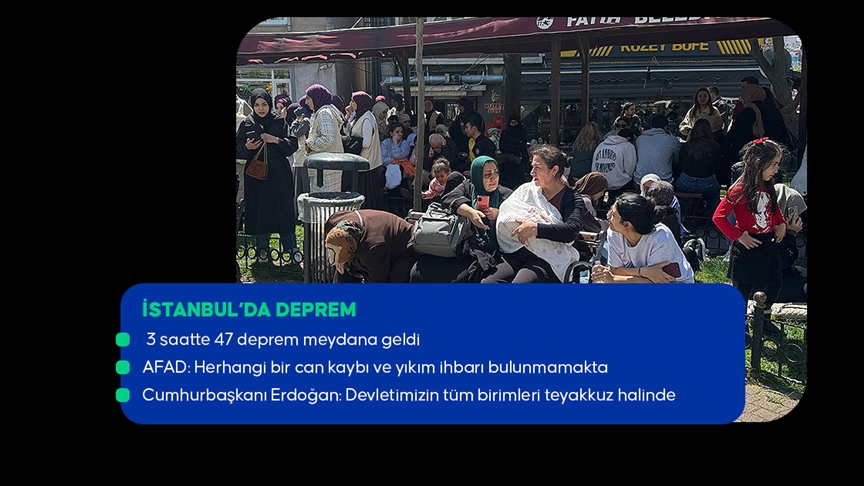 İstanbul'da 6,2 büyüklüğünde deprem meydana geldi