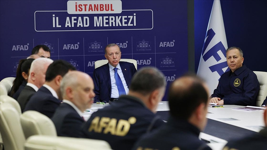 Erdoğan: AFAD İstanbul İl Afet Müdürlüğümüzde kapsamlı bir toplantı gerçekleştirdik