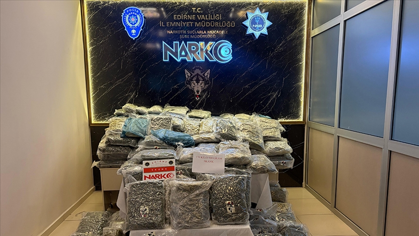 Kapıkule'de 171 kilogram uyuşturucu ele geçirildi, 2 kişi tutuklandı