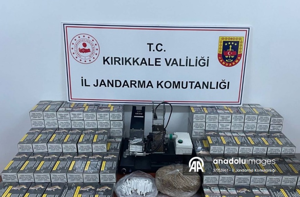 Kırıkkale'de 34 bin 570 makaron ve 618 kilogram kaçak tütün ele geçirildi