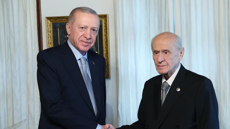 Cumhurbaşkanı Erdoğan, MHP Genel Başkanı Bahçeli ile görüştü
