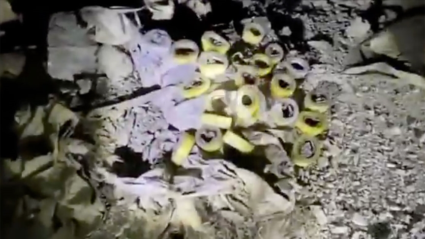 Irak'ın kuzeyinde teröristlerce kullanılan mağara kullanılamaz hale getirildi