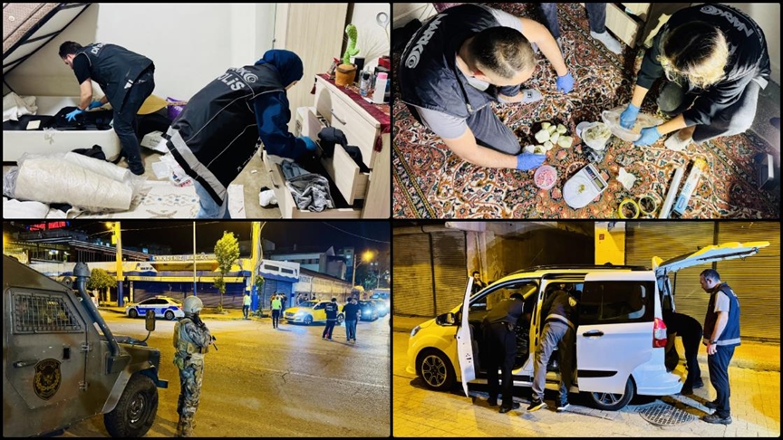 Diyarbakır'da 300 polisin katılımıyla "Narko Hançer" uygulaması yapıldı