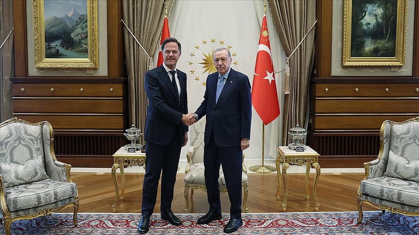 Cumhurbaşkanı Erdoğan, NATO Genel Sekreteri Rutte'yi kabul etti