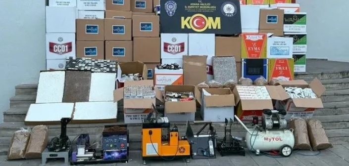 ADANA'da 2 MİLYON 663 BİN KAÇAK MAKARON ELE GEÇİRİLDİ