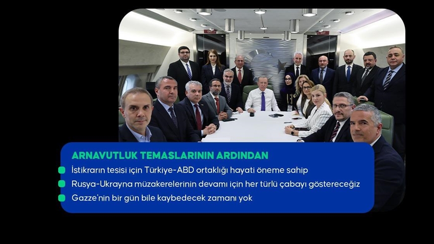 Erdoğan'dan Arnavutluk dönüşü önemli mesajlar: 'Terörsüz Türkiye' ile ülkemin dört bir yanında huzur hissedilecek