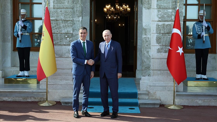 Cumhurbaşkanı Erdoğan, İspanya Başbakanı Sanchez'i kabul etti