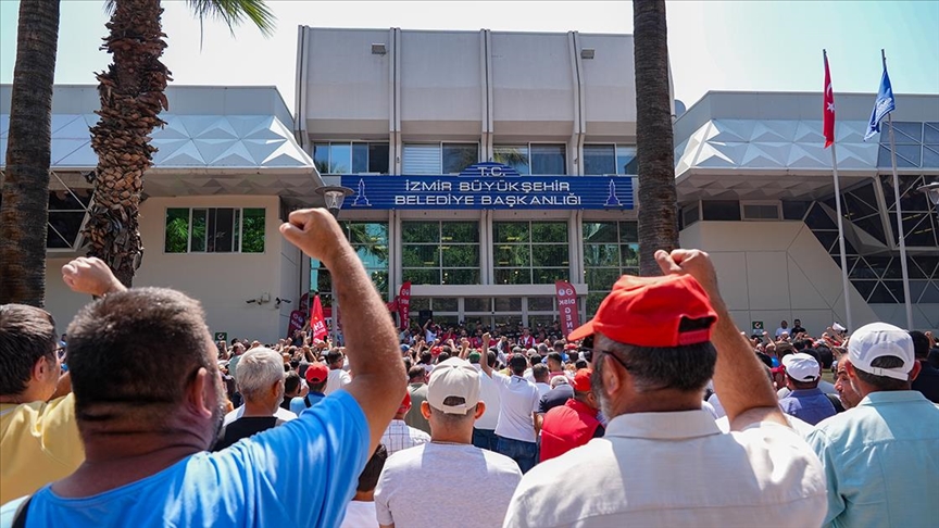 6 GÜNDÜR SÜREN GREVDE İŞÇİLER EYLEMLERİNE DEVAM EDİYOR