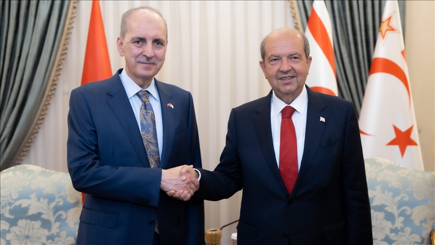 KKTC Cumhurbaşkanı Tatar'dan TBMM Başkanı Kurtulmuş'a tebrik telefonu