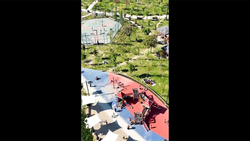 BAKAN KURUM, BAĞCILAR MİLLET BAHÇESİ'NİN GÖRÜNTÜLERİNİ PAYLAŞTI