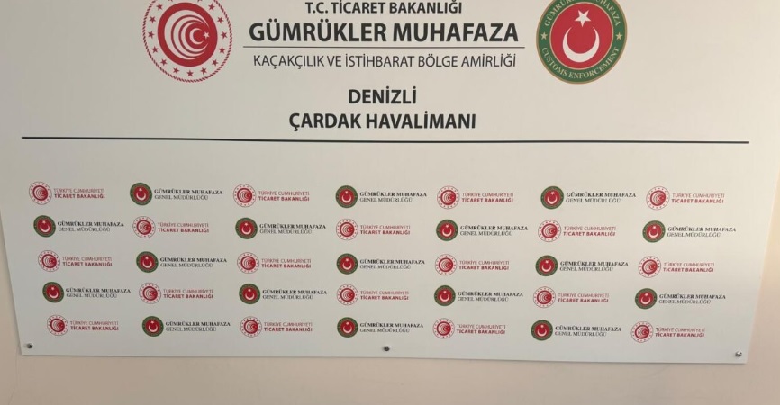 DENİZLİ ÇARDAK HAVALİMANI’NDA UYUŞTURUCU OPERASYONU