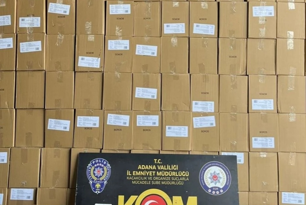 ADANA'da 18 Milyon 330 Bin Makaron ele geçirildi!