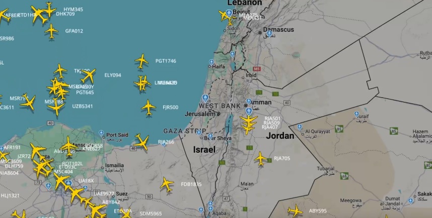 VİDEO / İSRAİL HAVA SAHASINI UÇUŞLARA KAPATTI