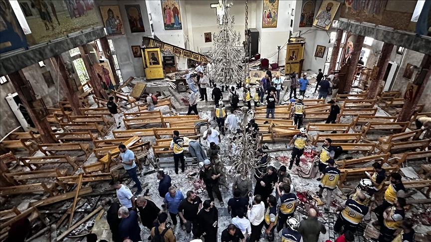 AVRUPA ÜLKELERİ VE BM, ŞAM'DAKİ KİLİSE SALDIRISINI KINADI