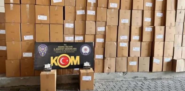 Adana'da 9 Milyon 170 Bin makaron ele geçirildi!