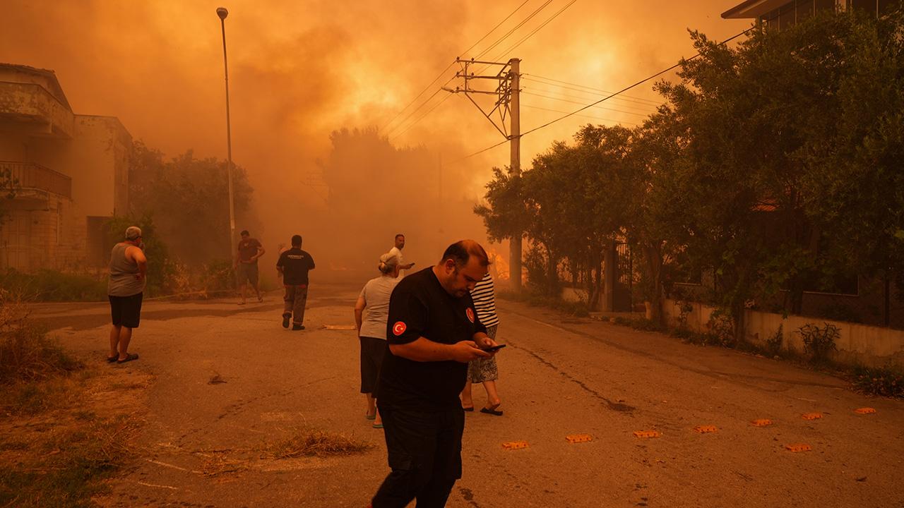 Ormanlık alanlarda çıkan yangınlara havadan ve karadan müdahale ediliyor