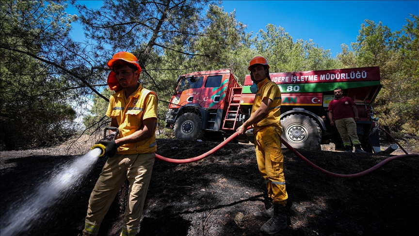 "ALEV SAVAŞÇILARI" İZMİR'DEKİ YANGINLARI SÖNDÜRMEK İÇİN RÜZGAR VE ATEŞLE MÜCADELE EDİYOR