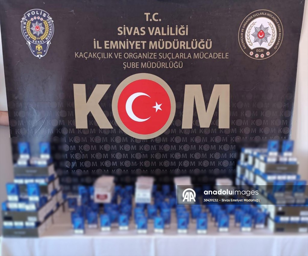 SİVAS'TA 94 BİN 960 MAKARON ELE GEÇİRİLDİ!