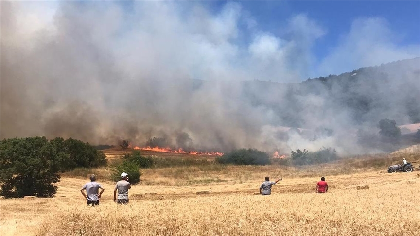 YENİŞEHİR İLÇESİNDE ÇIKAN ORMAN YANGININA MÜDAHALE EDİLİYOR
