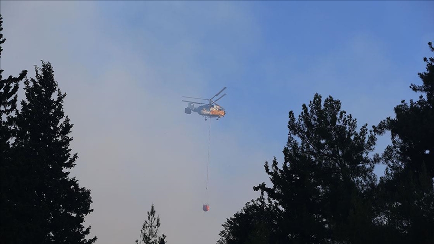 HATAY DÖRTYOL'DA DÜN ÇIKAN ORMAN YANGININA MÜDAHALE SÜRÜYOR