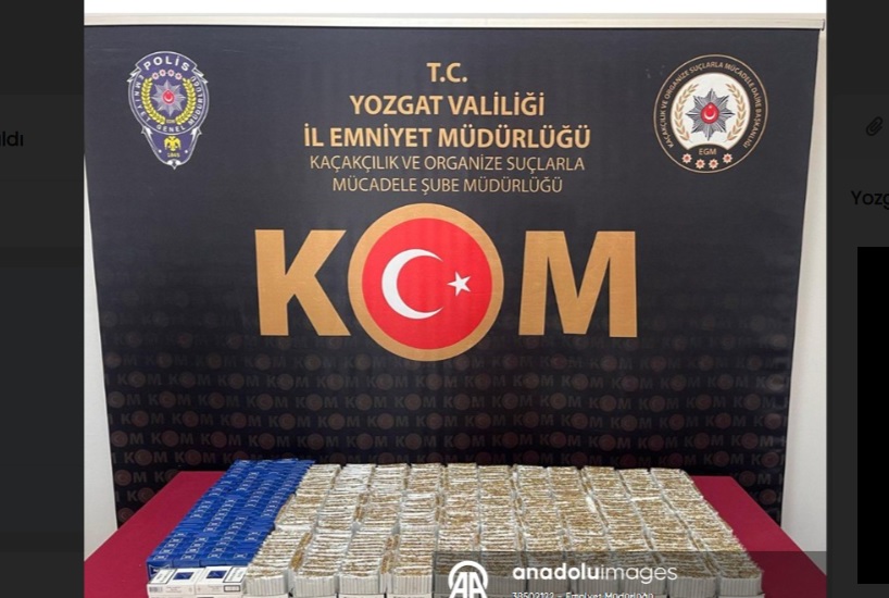 Yozgat'ta 10 bin makaron ele geçirildi!