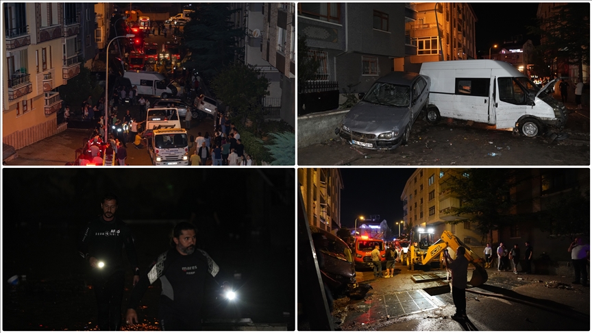 Başkentte dün etkili olan sağanak nedeniyle 1402 noktaya müdahale edildi
