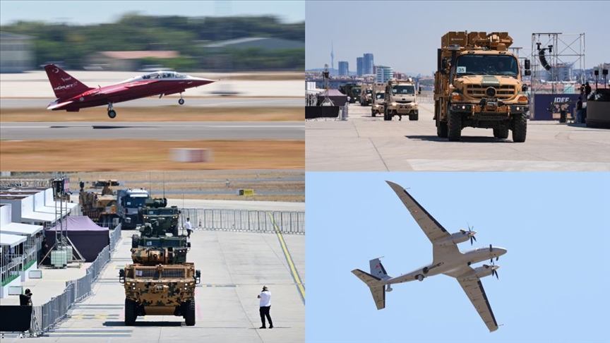 IDEF 2025'TE YERLİ SAVUNMA SANAYİSİ ARAÇLARIYLA GEÇİŞ TÖRENİ