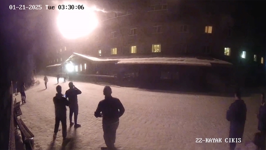 KARTALKAYA'DAKİ GRAND KARTAL OTEL YANGININDA YAŞANANLARA İLİŞKİN YENİ GÖRÜNTÜLERE ULAŞILDI