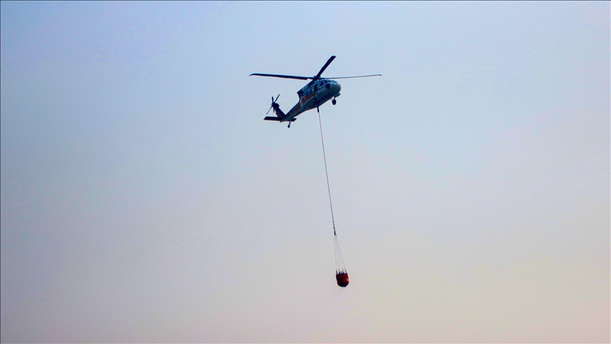 BURSA'NIN ORHANELİ-HARMANCIK HATTINDAKİ ORMAN YANGININA MÜDAHALE 4. GÜNÜNDE SÜRÜYOR