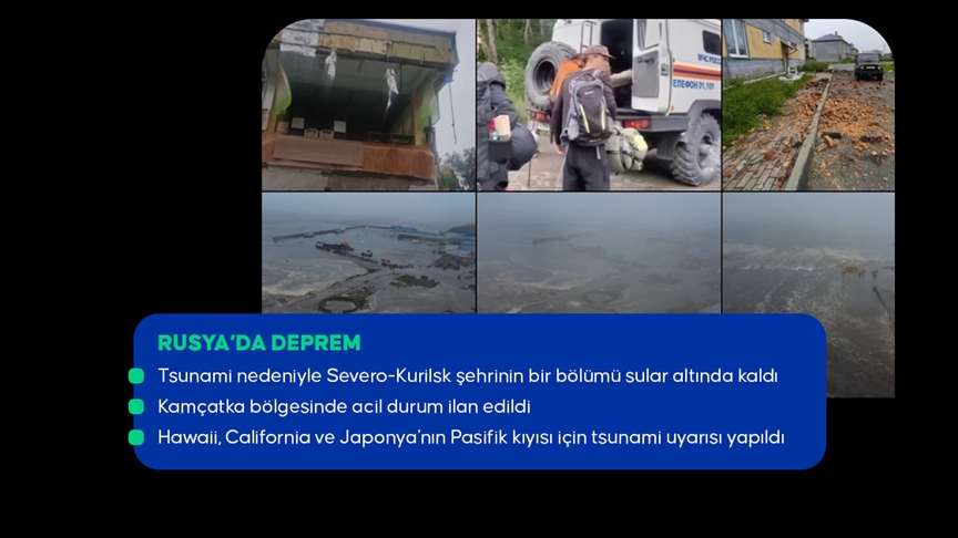 Rusya'nın doğusunda 8,8 büyüklüğünde deprem / İşte Son Gelişmeler