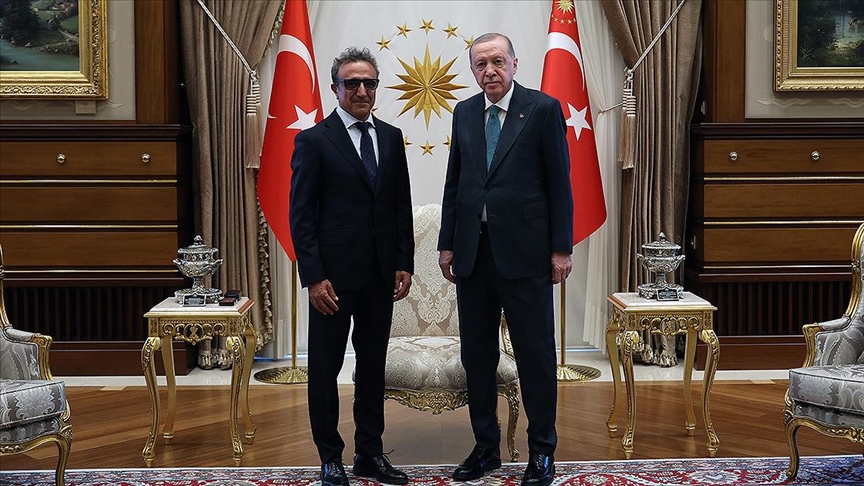 Cumhurbaşkanı Erdoğan, Chobani firmasının kurucusu ve CEO'su Ulukaya'yı kabul etti