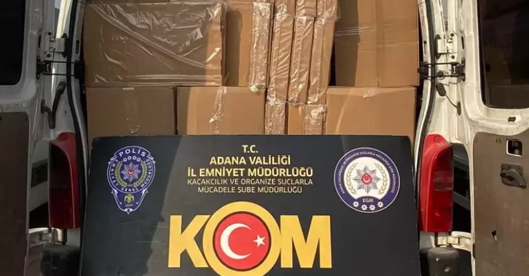 ADANA'da 4 MİLYON 840 BİN DOLDURULMUŞ MAKARON YAKALAMASI