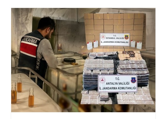 YERLİKAYA: ''81 İLDE "SAHTE/KAÇAK ALKOL İMALATÇILARINA" YÖNELİK OPERASYONLAR