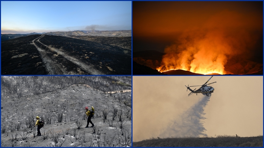 ABD'NİN CALİFORNİA EYALETİNDEKİ YANGINLARDA 330 KİLOMETREKAREDEN FAZLA ALAN KÜL OLDU