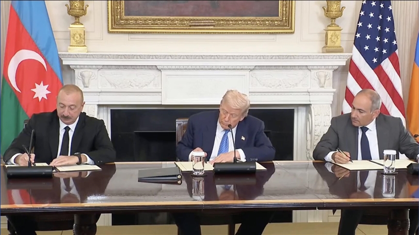 Beyaz Saray'da Aliyev-Paşinyan zirvesi! Üçlü mutabakat imzalandı
