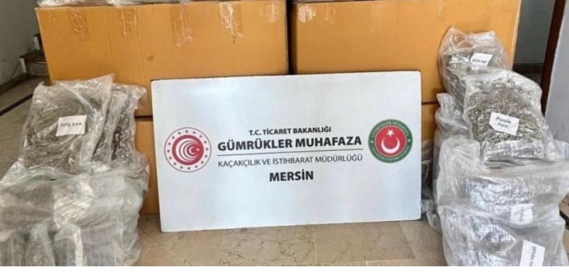MERSİN LİMANI'NDA 587 KİLO UYUŞTURUCUYA EL KONULDU