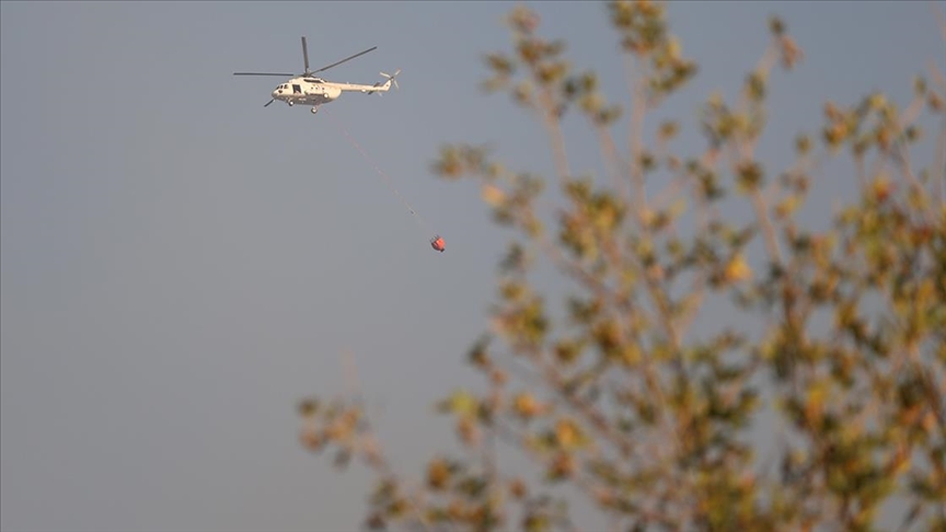 ORMAN YANGINLARINA HAVADAN VE KARADAN MÜDAHALE SÜRÜYOR