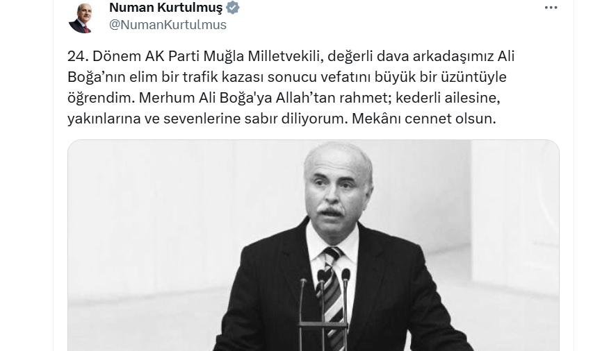 Muğla'da otomobilin çarptığı eski AK Parti Muğla Milletvekili Ali Boğa hayatını kaybetti