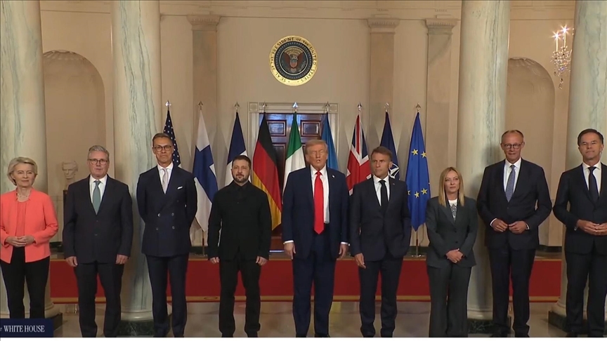 AVRUPALI LİDERLER, RUSYA-UKRAYNA BARIŞ SÜRECİ İÇİN BEYAZ SARAY’DA KONUŞTU