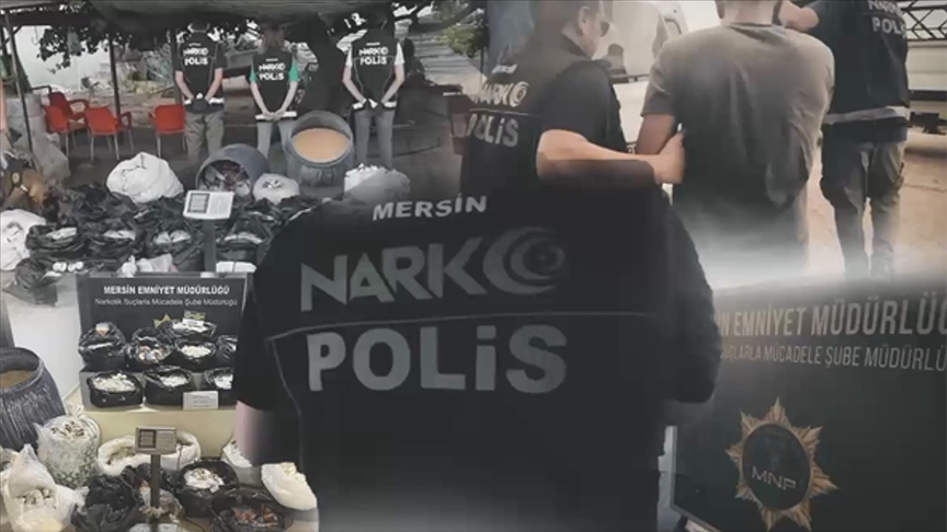 MERSİN'DEKİ OPERASYONLARDA 3 MİLYON 542 BİN UYUŞTURUCU HAP ELE GEÇİRİLDİ, 8 ZANLI YAKALANDI