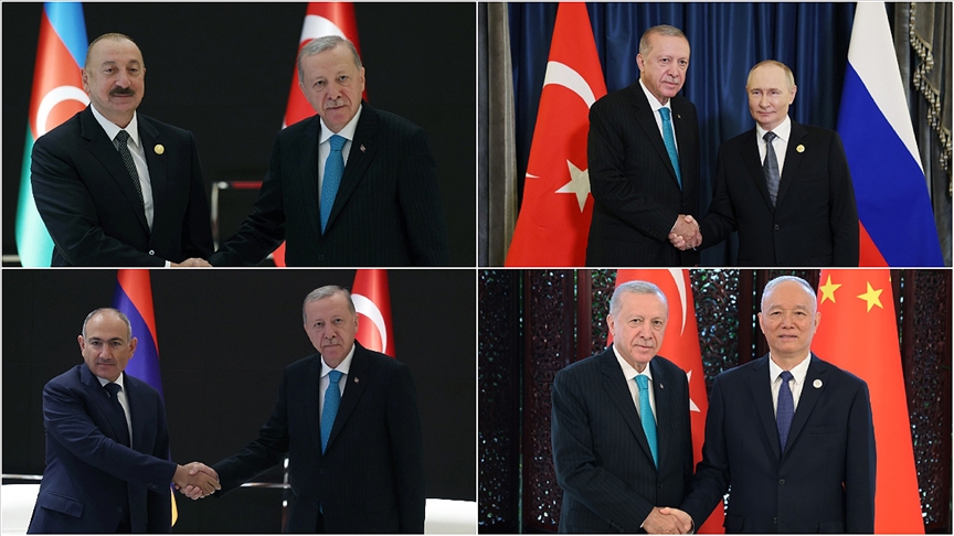 CUMHURBAŞKANI ERDOĞAN, ÇİN'DE İKİLİ GÖRÜŞMELERİNİ SÜRDÜRÜYOR