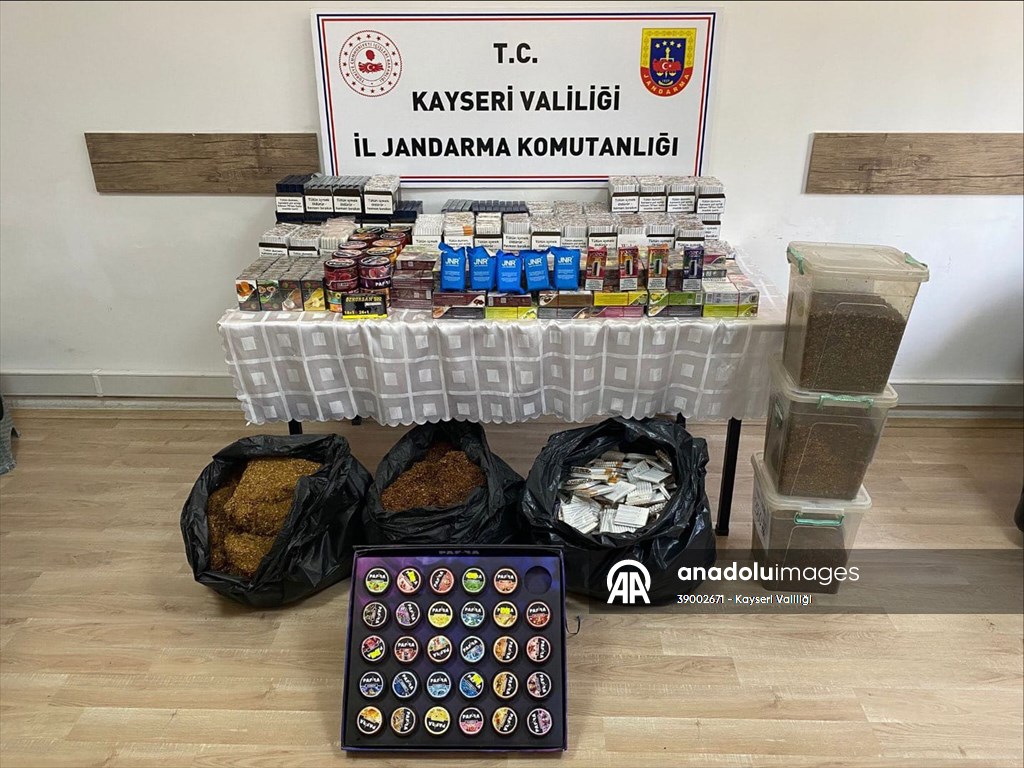 KAYSERİ'DE FLAŞ KAÇAK SİGARA OPERASYONU