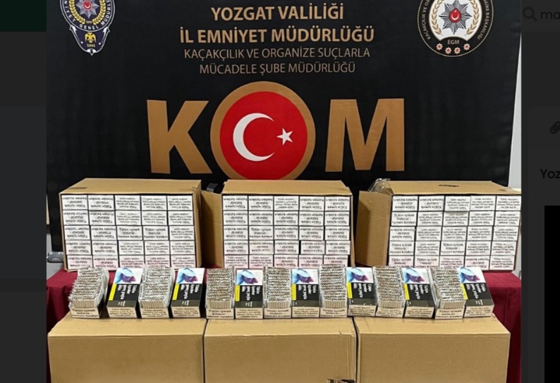 YOZGAT'TA 202 BİN MAKARON ELE GEÇİRİLDİ