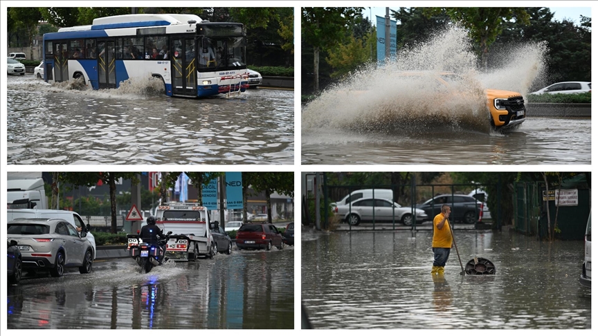 BAŞKENT ANKARA'DA SAĞANAK ETKİLİ OLDU