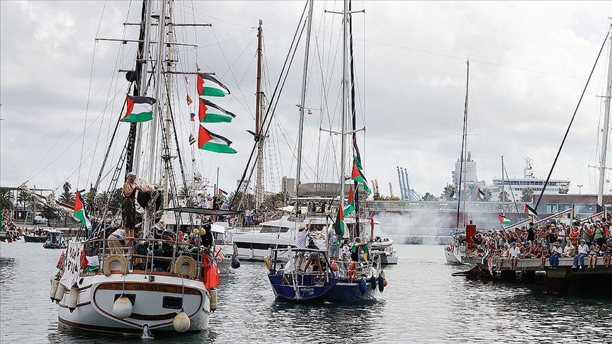 Küresel Sumud Filosu'nun Tunus’tan Gazze’ye doğru yola çıkması çarşamba gününe ertelendi