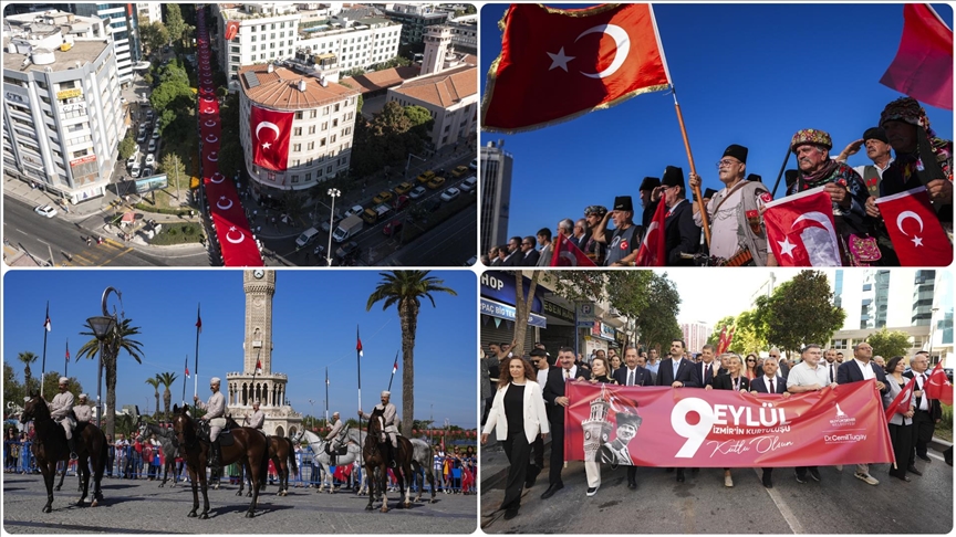 İZMİR'İN DÜŞMAN İŞGALİNDEN KURTULUŞUNUN 103. YIL DÖNÜMÜ KUTLANIYOR